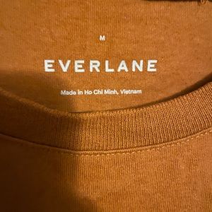 Everlane orangish-brown long sleeve tee